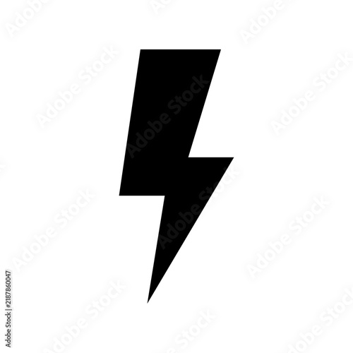 Black lightning icon