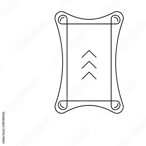 Scroll with arrows icon