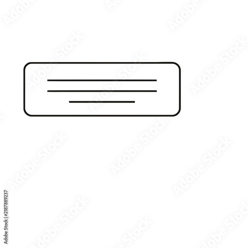Simple text box icon