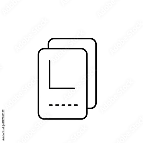 Two documents icon