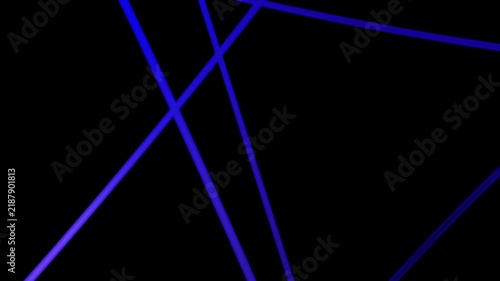 Abstract Blue Neon Lines Loop Background Video for Tech, Cyber, and Modern Visuals