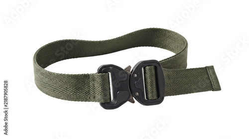 Fotografie Tactical military belt with metal quick release buckle
