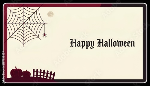 halloween background with pumpkin, Generative AI
