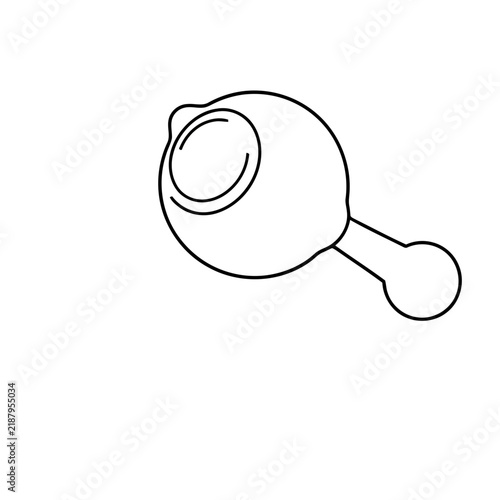 Simple line drawing of a magnifying glass
