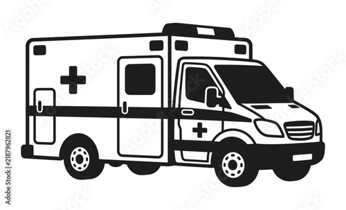 Ambulance Vehicle Vector Illustration