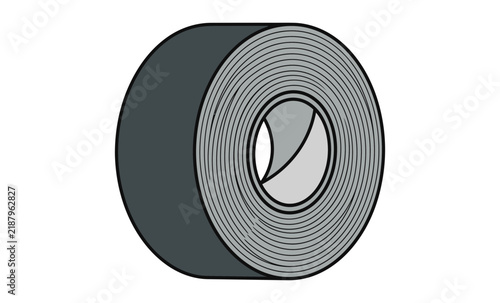 Duct Tape Roll Vector Illustration