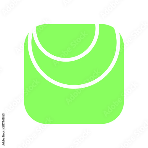 vector illustration of a green plate with arrow