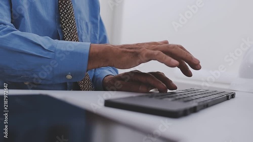 Close-up Of Person's engineer Hand Drawing Plan On Blue Print with architect equipment, Architects discussing at the table, team work and work flow construction concept