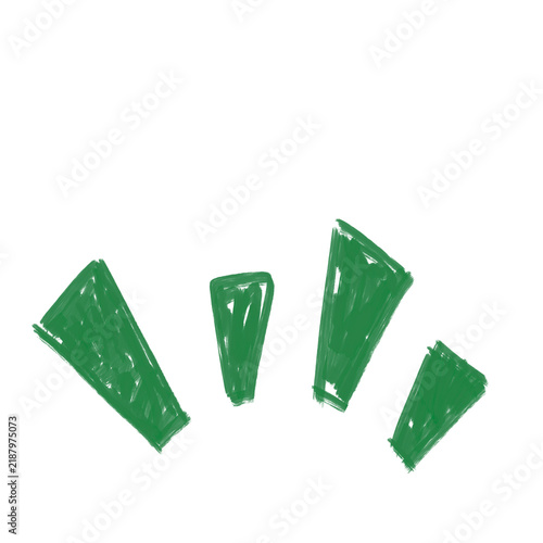 green abstract paper cutting for scrapbook