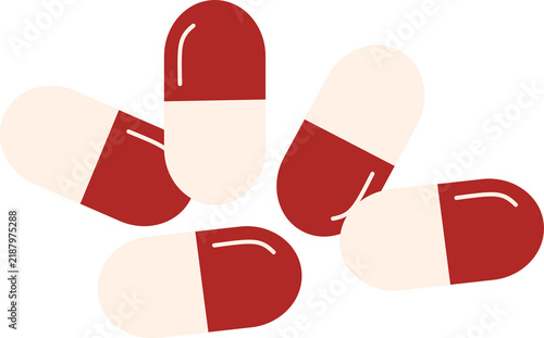 Foto sleeping pill cartoon illustration