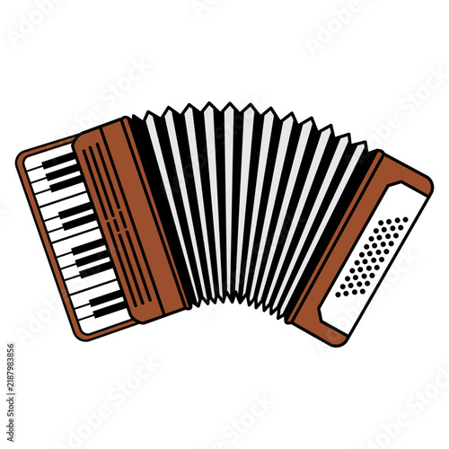 Canvastavla Accordion illustration