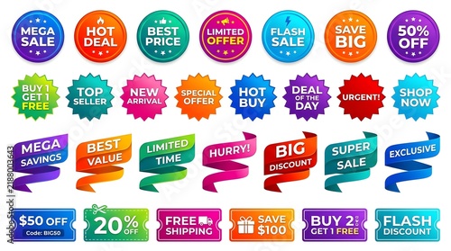 sale discount labels