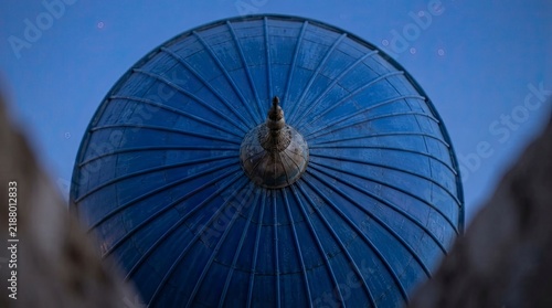 Dome of a mosque against blue sky