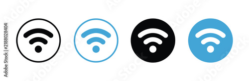 Wireless and wifi icon set, internet connection symbols, network signal signs, digital communication technology, connectivity, and vector illustration.