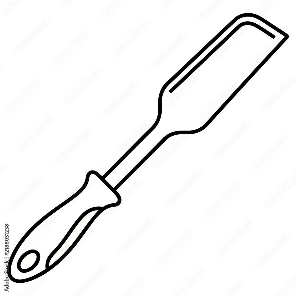 Obraz premium Chisel Tool Outline