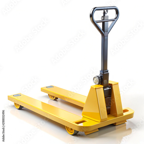 yellow pallet jack