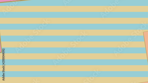 Alternating aqua and cream horizontal stripes create a cheerful retro pattern with subtle pink accents, ideal for textile-inspired designs, banners, packaging, and backgrounds.