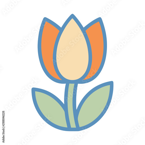Stylized tulip icon
