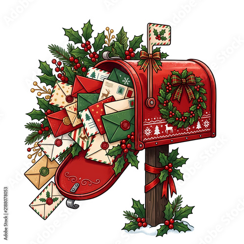X-Mas, Christmas decorations vector illustration 