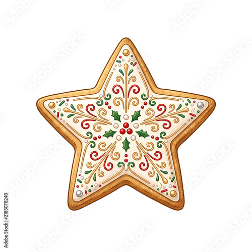 X-Mas, Christmas decorations vector illustration 