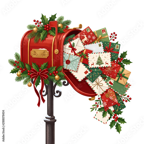 X-Mas, Christmas decorations vector illustration 