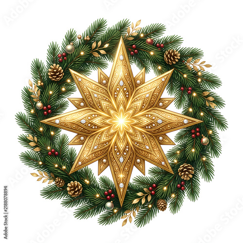 X-Mas, Christmas decorations vector illustration 