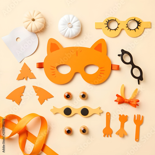 DIY Halloween Cat Mask Decorating Kit for Children