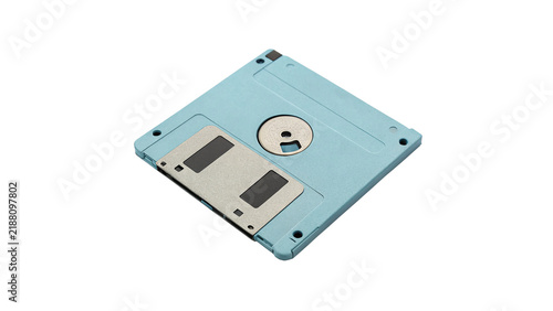 фотографія Retro blue floppy disk 3
