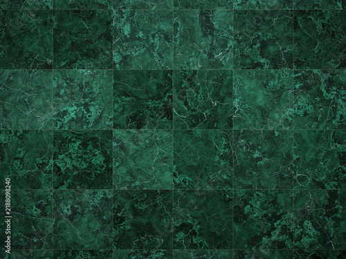 Green marble tile texture background