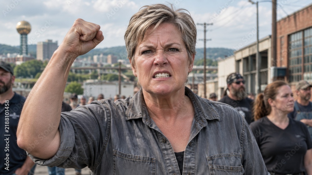Fototapeta premium Angry Protesters