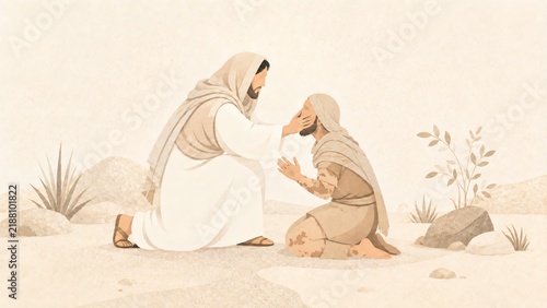 Nominandus_Jesus heals a blind man
