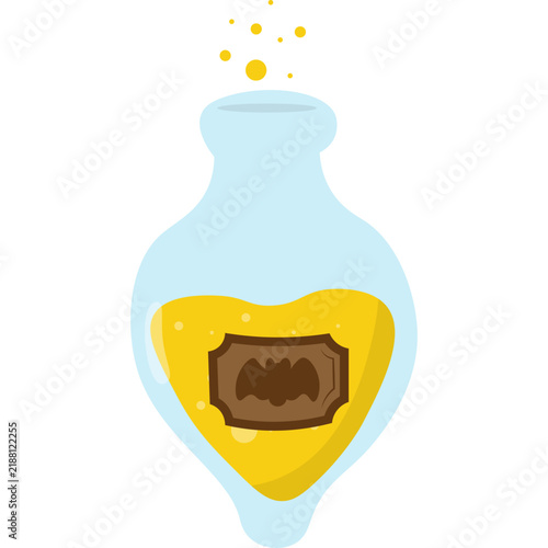 Obraz na plátne Poison Bottle Halloween Illustration