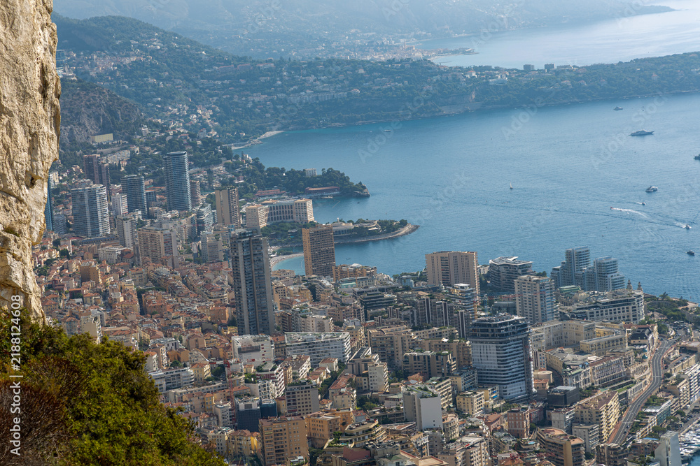 Obraz premium Panoramic View of Monaco. French Riviera, France