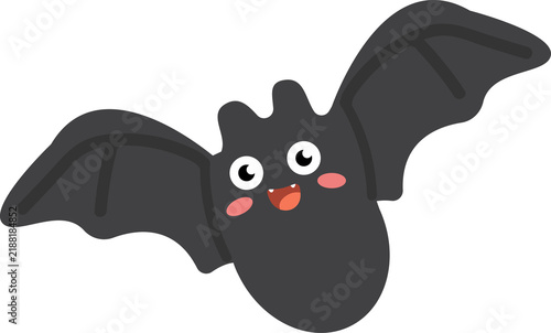 Halloween bat flying for spooky holiday party celebration