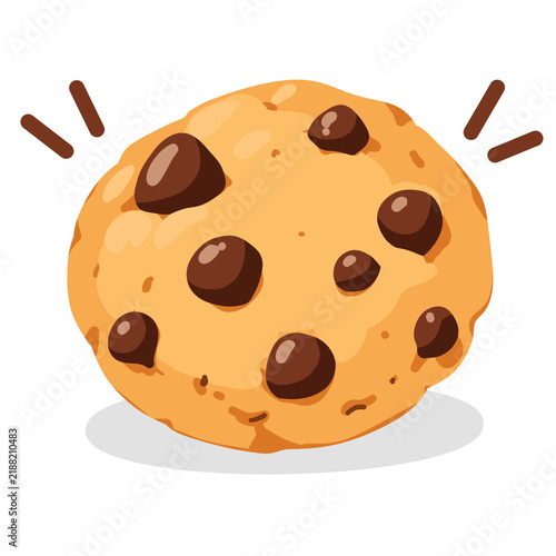 Illustration of a Chocolate Chip Cookie
