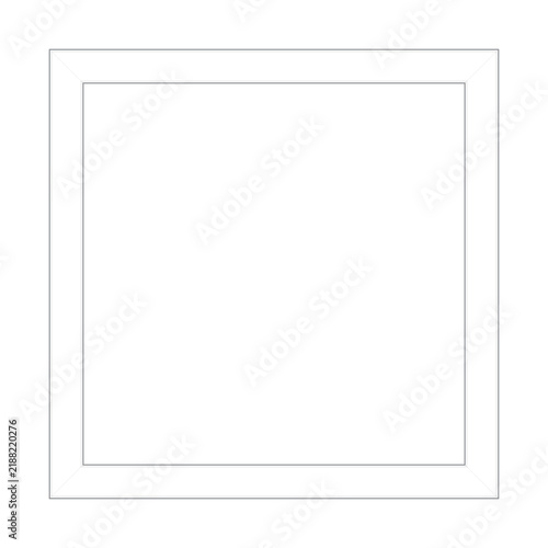 Фотография Minimalist White Square Frame Border
