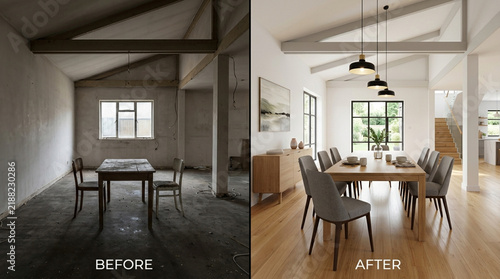 Home Renovation Before and After: Dining Room Transformation