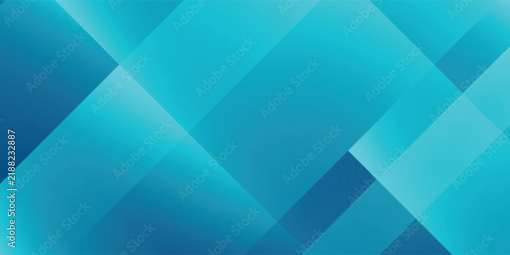 Fototapeta premium Abstract blue background. Modern simple blue geometric design. Minimal shapes.
