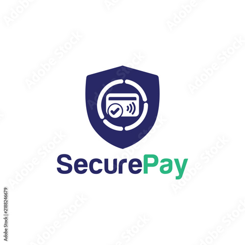 Secure Pay Logo Vector Simple