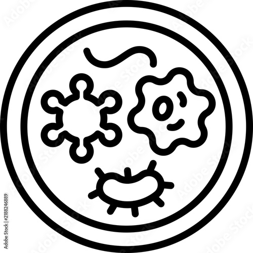 Bacterial Infection line icon