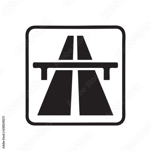 toll road icon sign