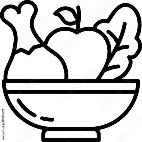 Nutritious Meal line icon
