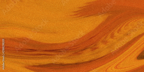 Abstract watercolor orange swirls artistic background