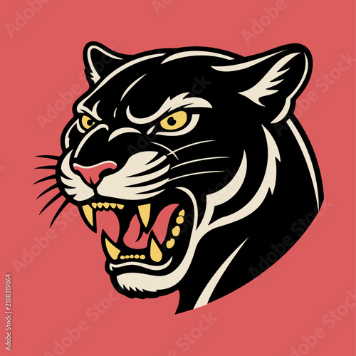 Photography Panther Tattoo vector, illustration, logo, pop art, vintage