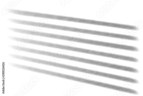 Window Blind Shadow Overlay with Soft Parallel Bands