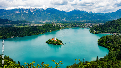 Quadro su tela Lake Bled