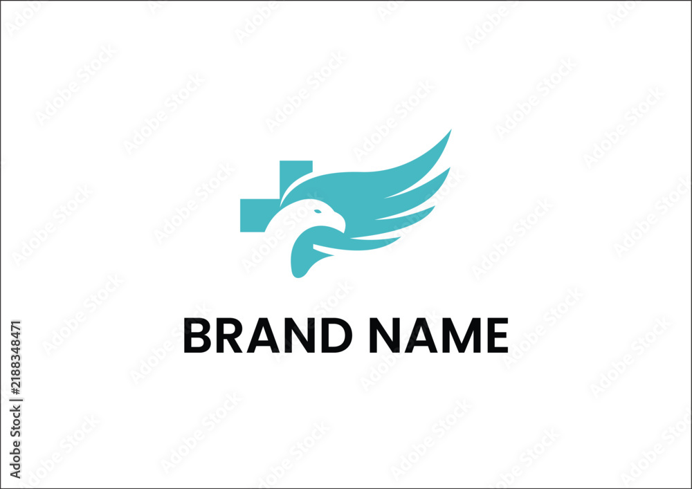 Obraz premium Medical Eagle Logo