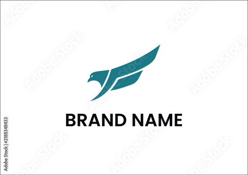 Letter F Eagle Logo
