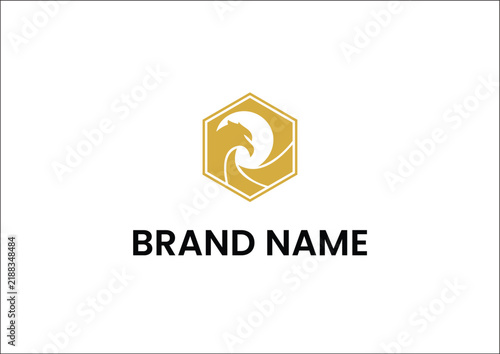 Lens Camera Eagle Logo