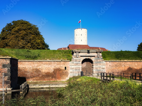 Canvastavla Festung Weichselmünde